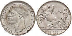 SAVOIA - Vittorio Emanuele III (1900-1943) - 10 Lire 1926 Biga Pag. 691; Mont. 87 R AG Bordo stretto
FDC