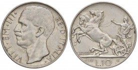 SAVOIA - Vittorio Emanuele III (1900-1943) - 10 Lire 1928 * Biga Pag. 693; Mont. 91 NC AG
BB-SPL