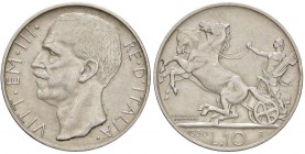 SAVOIA - Vittorio Emanuele III (1900-1943) - 10 Lire 1930 Biga Pag. 695; Mont. 95 R AG
BB