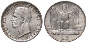 SAVOIA - Vittorio Emanuele III (1900-1943) - 5 Lire 1930 Aquiletta Pag. 713; Mont. 125 AG
qFDC/FDC