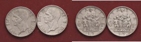SAVOIA - Vittorio Emanuele III (1900-1943) - 5 Lire 1936 e 1937 Fecondità Pag. 719 e 720; Mont. 133 e 134 R AG
med. SPL