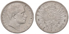 SAVOIA - Vittorio Emanuele III (1900-1943) - 2 Lire 1902 Aquila Pag. 726; Mont. 141 R AG
qBB