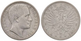SAVOIA - Vittorio Emanuele III (1900-1943) - 2 Lire 1907 Aquila Pag. 731; Mont. 146 AG
qBB/BB