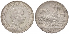 SAVOIA - Vittorio Emanuele III (1900-1943) - 2 Lire 1908 Quadriga lenta Pag. 732; Mont. 147 AG
SPL+/qFDC