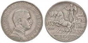 SAVOIA - Vittorio Emanuele III (1900-1943) - 2 Lire 1910 Quadriga lenta Pag. 733; Mont. 148 R AG
meglio di MB