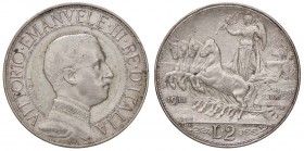 SAVOIA - Vittorio Emanuele III (1900-1943) - 2 Lire 1911 Quadriga lenta Pag. 734; Mont. 149 RR AG
qSPL