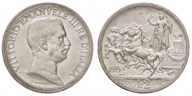 SAVOIA - Vittorio Emanuele III (1900-1943) - 2 Lire 1915 Quadriga briosa Pag. 738; Mont. 155 AG
qFDC