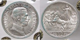 SAVOIA - Vittorio Emanuele III (1900-1943) - 2 Lire 1916 Quadriga briosa Pag. 739; Mont. 156 AG Sigillata La numismatica Brescia
FDC