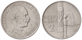 SAVOIA - Vittorio Emanuele III (1900-1943) - 2 Lire 1927 Fascio Pag. 745; Mont. 165 RR NI
MB-BB