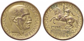 SAVOIA - Vittorio Emanuele III (1900-1943) - 2 Lire 1928 Fiera di Milano Pag. manca; Mont. 9 Cu
SPL/qSPL