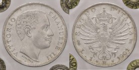 SAVOIA - Vittorio Emanuele III (1900-1943) - Lira 1901 Aquila Pag. 763; Mont. 188 AG Sigillata Eupremio Montenegro FDC65
FDC