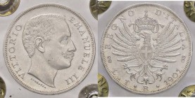 SAVOIA - Vittorio Emanuele III (1900-1943) - Lira 1901 Aquila Pag. 763; Mont. 188 AG Sigillata Massimo Ronchi
SPL/SPL+