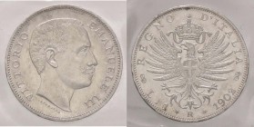 SAVOIA - Vittorio Emanuele III (1900-1943) - Lira 1902 Aquila Pag. 764; Mont. 189 AG Sigillata Eupremio Montenegro FDC66
FDC