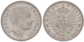 SAVOIA - Vittorio Emanuele III (1900-1943) - Lira 1906 Aquila Pag. 766; Mont. 191 AG
qFDC