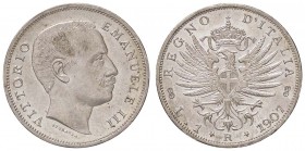 SAVOIA - Vittorio Emanuele III (1900-1943) - Lira 1907 Aquila Pag. 767; Mont. 192 AG
qFDC/FDC