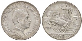 SAVOIA - Vittorio Emanuele III (1900-1943) - Lira 1913 Quadriga lenta Pag. 772; Mont. 198 AG
FDC