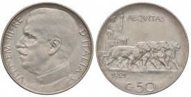 SAVOIA - Vittorio Emanuele III (1900-1943) - 50 Centesimi 1921 R Pag. 803; Mont. 240 NI
SPL