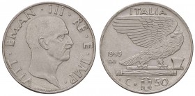 SAVOIA - Vittorio Emanuele III (1900-1943) - 50 Centesimi 1943 XXI Impero Pag. 826; Mont. 271 NC Ac
qFDC