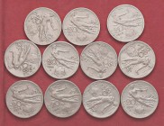 SAVOIA - Vittorio Emanuele III (1900-1943) - 20 Centesimi 1908÷1922 Donna Mont. 276÷286 R NI serie delle 11 monete
med. BB