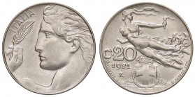 SAVOIA - Vittorio Emanuele III (1900-1943) - 20 Centesimi 1921 Pag. 838; Mont. 285 NI Eccezionale
FDC