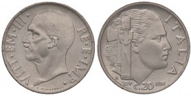 SAVOIA - Vittorio Emanuele III (1900-1943) - 20 Centesimi 1936 XIV Impero Pag. 853; Mont. 305 RR NI
FDC