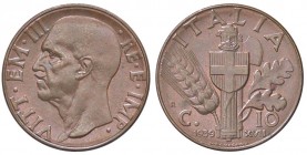 SAVOIA - Vittorio Emanuele III (1900-1943) - 10 Centesimi 1939 XVII Impero Pag. 886; Mont. 351 CU
FDC