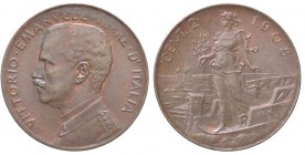 SAVOIA - Vittorio Emanuele III (1900-1943) - 2 Centesimi 1908 Prora Pag. 931; Mont. 404 RR CU
FDC