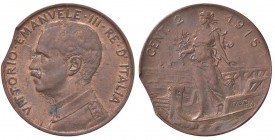 SAVOIA - Vittorio Emanuele III (1900-1943) - 2 Centesimi 1915 Prora Pag. 937; Mont. 410 CU Conio tranciato
FDC