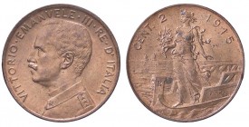 SAVOIA - Vittorio Emanuele III (1900-1943) - 2 Centesimi 1915 Prora Pag. 937; Mont. 410 CU Rame rosso
FDC