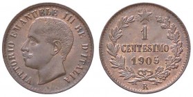 SAVOIA - Vittorio Emanuele III (1900-1943) - Centesimo 1905 Valore Pag. 943; Mont. 418 CU
FDC