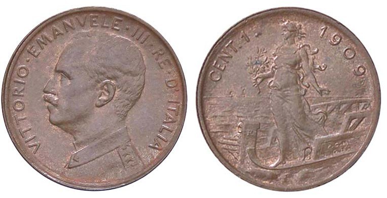 SAVOIA - Vittorio Emanuele III (1900-1943) - Centesimo 1909 Prora Pag. 946; Mont...