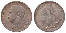SAVOIA - Vittorio Emanuele III (1900-1943) - Centesimo 1910 Prora Pag. 947; Mont. 424 CU
FDC