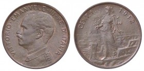 SAVOIA - Vittorio Emanuele III (1900-1943) - Centesimo 1912 Prora Pag. 949; Mont. 426 CU
FDC