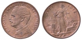 SAVOIA - Vittorio Emanuele III (1900-1943) - Centesimo 1912 Prora Pag. 949; Mont. 426 CU Rame rosso
FDC