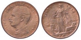 SAVOIA - Vittorio Emanuele III (1900-1943) - Centesimo 1912 Prora Pag. 949; Mont. 426 CU Rame rosso
FDC