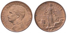 SAVOIA - Vittorio Emanuele III (1900-1943) - Centesimo 1916 Prora Pag. 953; Mont. 430 CU Rame rosso
FDC