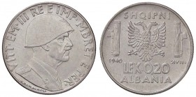 SAVOIA - Albania - 0,20 Lek 1940 XVIII Mont. 504 AC
qFDC/FDC