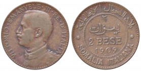 SAVOIA - Somalia - 2 Bese 1909 Pag. 979; Mont. 465 CU
qBB/BB