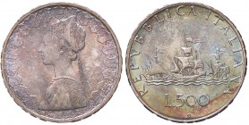 REPUBBLICA ITALIANA - Repubblica Italiana (monetazione in lire) (1946-2001) - 500 Lire 1967 - Caravelle Mont. 11 AG Splendida patina
FDC