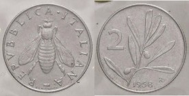 REPUBBLICA ITALIANA - Repubblica Italiana (monetazione in lire) (1946-2001) - 2 Lire 1958 Mont. 7 RR IT Sigillata Massimo Ronchi
SPL-FDC
