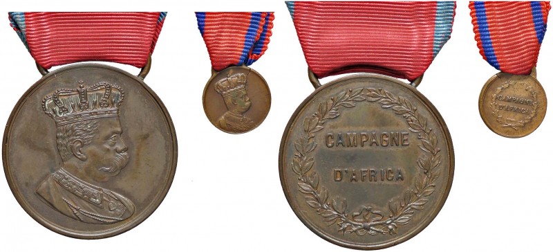 MEDAGLIE - SAVOIA - Umberto I (1878-1900) - Medaglia Campagne d'Africa Bini 72 A...