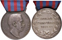 MEDAGLIE - SAVOIA - Vittorio Emanuele III (1900-1943) - Medaglia 1911-1912 Guerra italo-turca Bramb. 550 AG Opus: Giorgi Ø 32
qSPL
