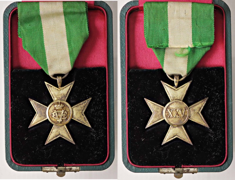 MEDAGLIE - SAVOIA - Vittorio Emanuele III (1900-1943) - Croce XXV anni di anzian...