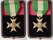 MEDAGLIE - SAVOIA - Vittorio Emanuele III (1900-1943) - Croce XXV anni di anzianità Ufficiali Bini 87 AG dorato In confezione
BB+
