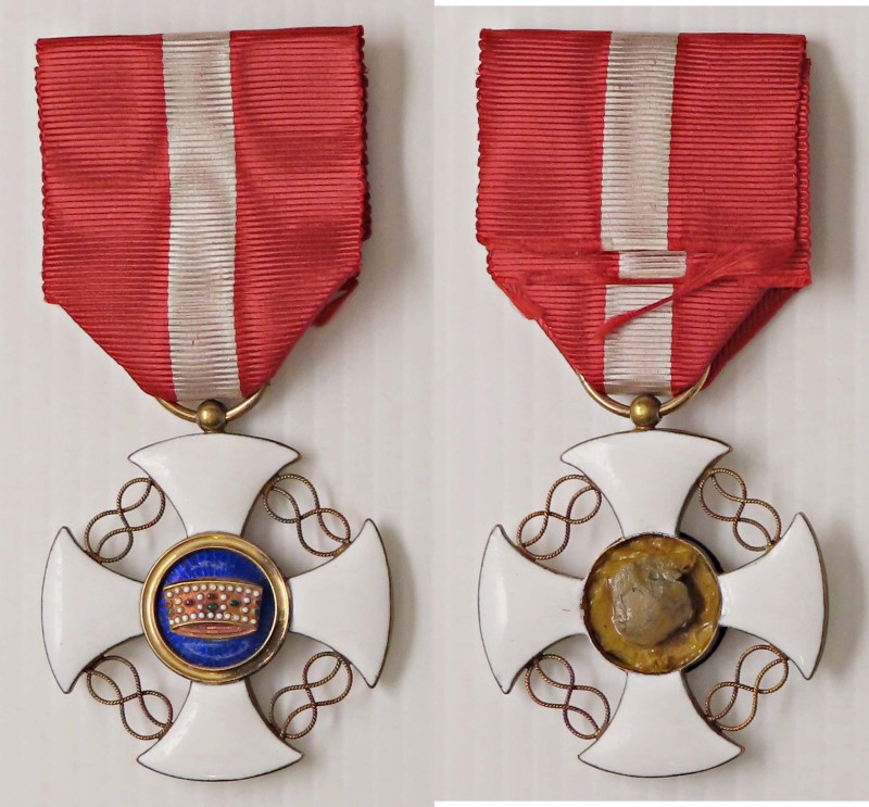 MEDAGLIE - SAVOIA - Vittorio Emanuele III (1900-1943) - Croce Ordine della coron...
