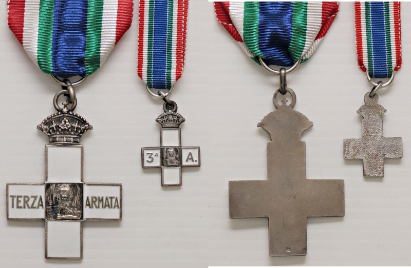 MEDAGLIE - SAVOIA - Vittorio Emanuele III (1900-1943) - Croce Terza Armata MB Co...