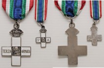 MEDAGLIE - SAVOIA - Vittorio Emanuele III (1900-1943) - Croce Terza Armata MB Con mignon
Ottimo