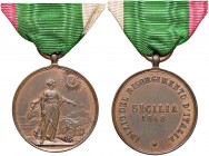 MEDAGLIE - SAVOIA - Vittorio Emanuele III (1900-1943) - Medaglia 1848 - Sicilia, inizio del risorgimento d'Italia AE Ø 33
qFDC