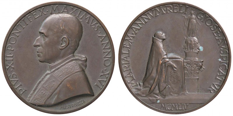 MEDAGLIE - PAPALI - Pio XII (1939-1958) - Medaglia A. XVI Mont. 56 AE
qFDC