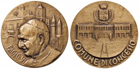MEDAGLIE - PAPALI - Paolo VI (1963-1978) - Medaglia Visita a Concesio AE Ø 46
FDC